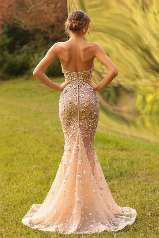 
                  
                    Elegant Strapless Long Mermaid Evening Dresses
                  
                