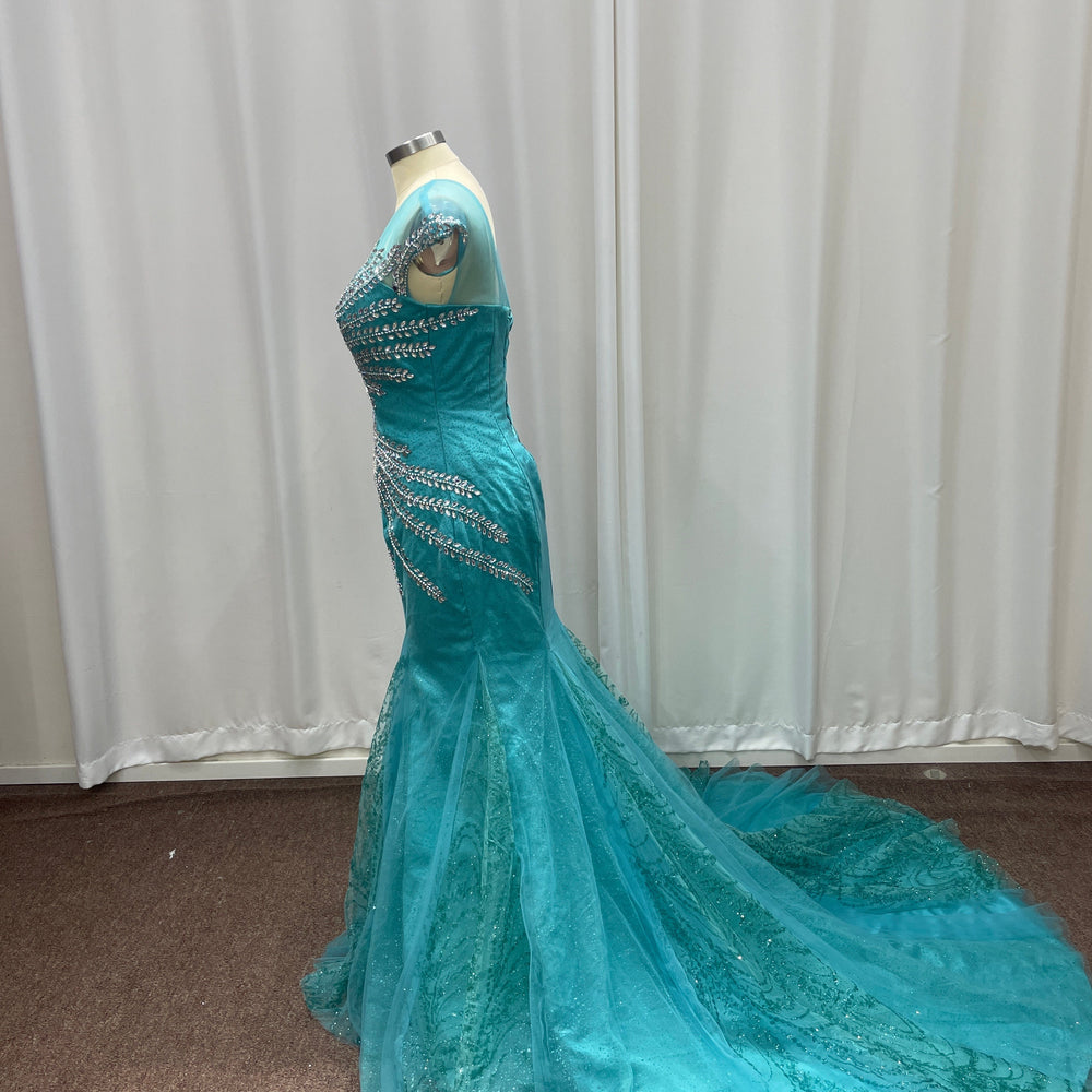 
                  
                    Long Off-the-Shoulder Formal Mermaid Evening Dresses with Beading
                  
                