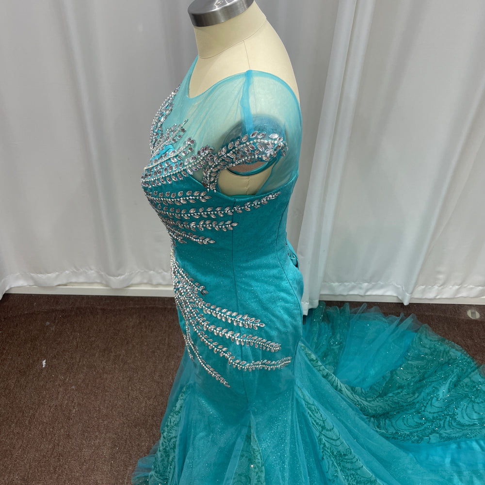 
                  
                    Long Off-the-Shoulder Formal Mermaid Evening Dresses with Beading
                  
                