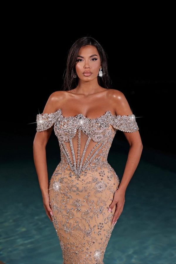 
                  
                    Off-the-Shoulder Mermaid Long Formal Evening Dresses
                  
                