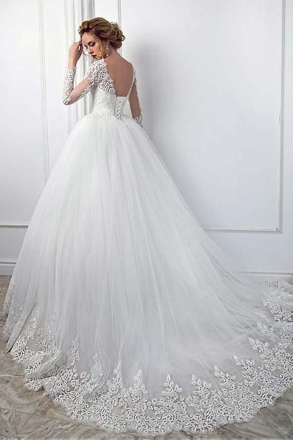 Ball Gown Jewel Sleeveless Knee-Length Ruffles Tulle Wedding Dress