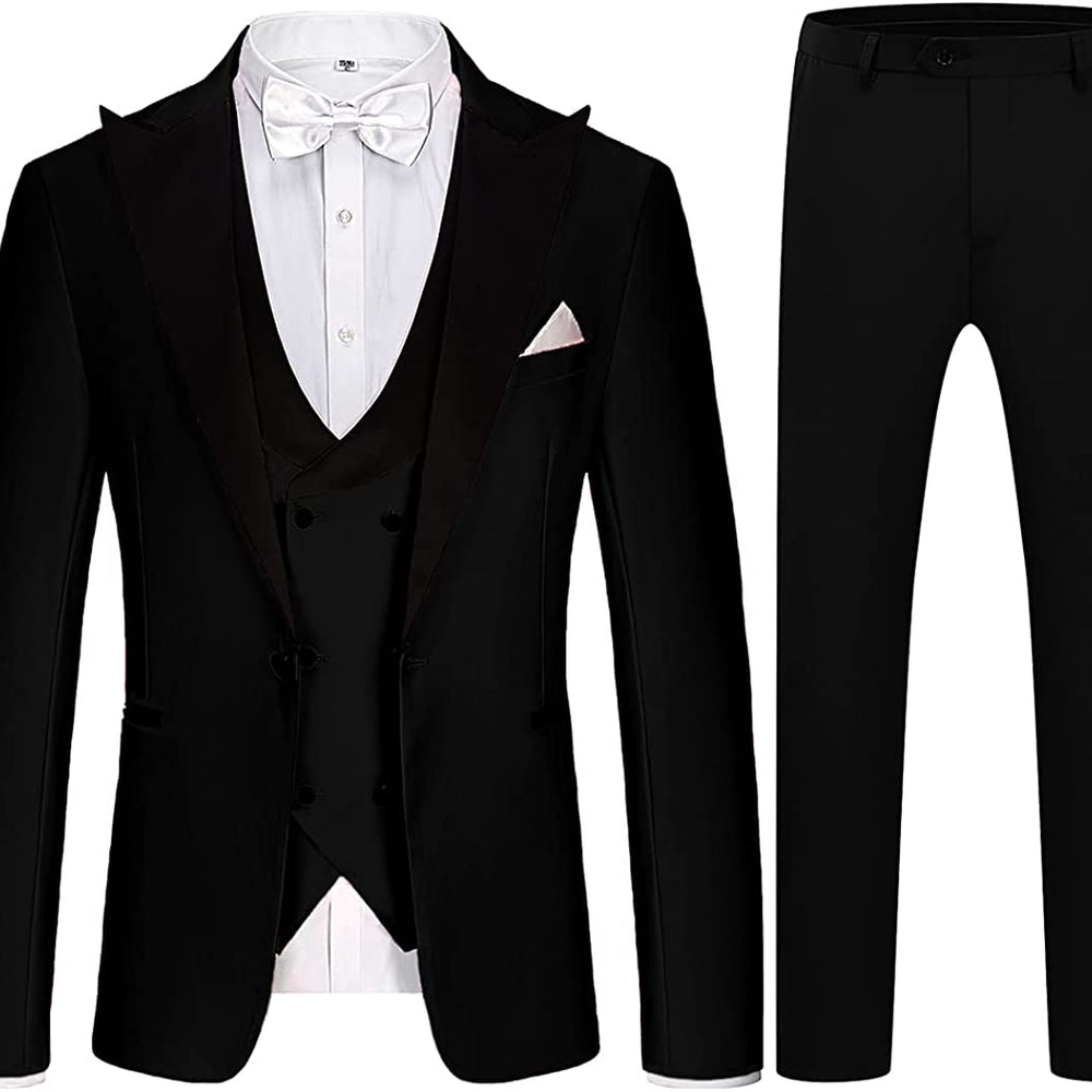 
                  
                    Humphrey Formal Black Peaked Lapel Men Suits For Business
                  
                