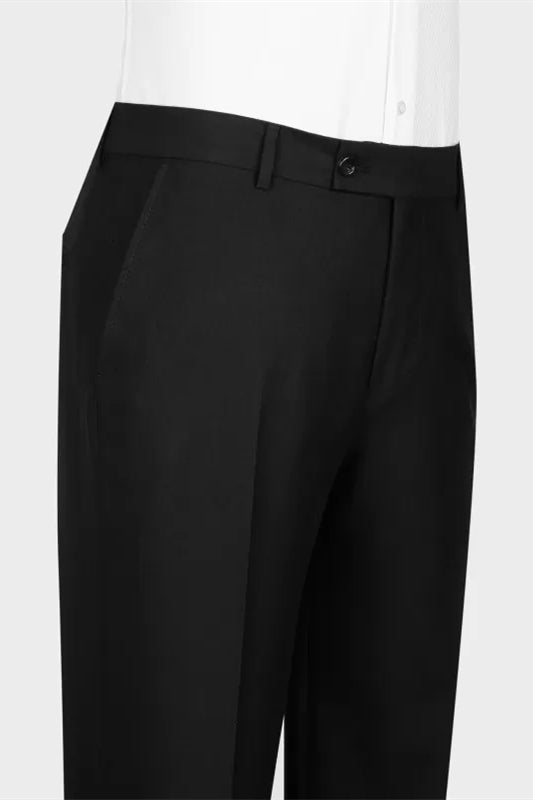 
                  
                    Knight Formal Black Shawl Lapel Double Breasted Wedding Suits
                  
                