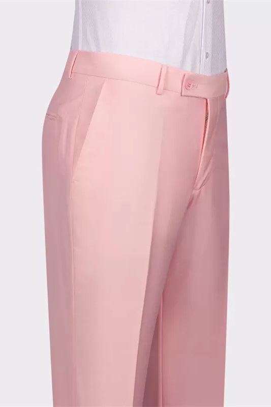 
                  
                    Kris Fancy Pink Shawl Lapel Double Breasted Wedding Suits
                  
                