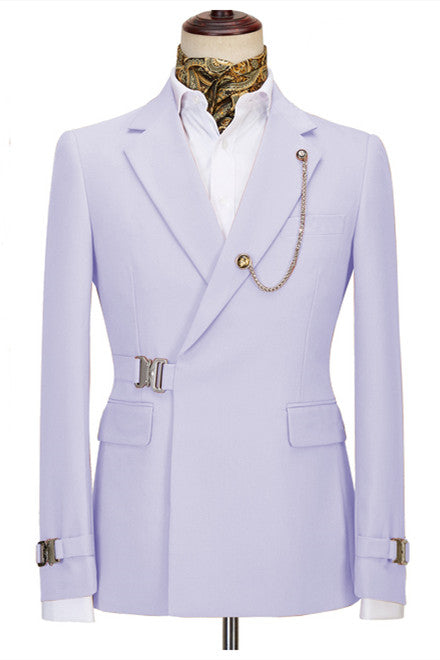 Julian Latest Design Lavender Notched Lapel Men Suits For Business