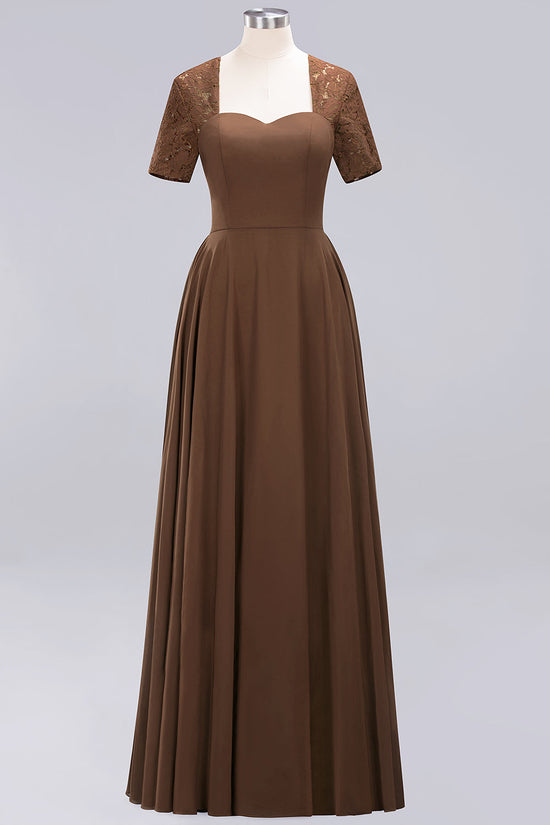 Square A-Line Chiffon Bridesmaid Dress With Bows - Light Blue main image 0