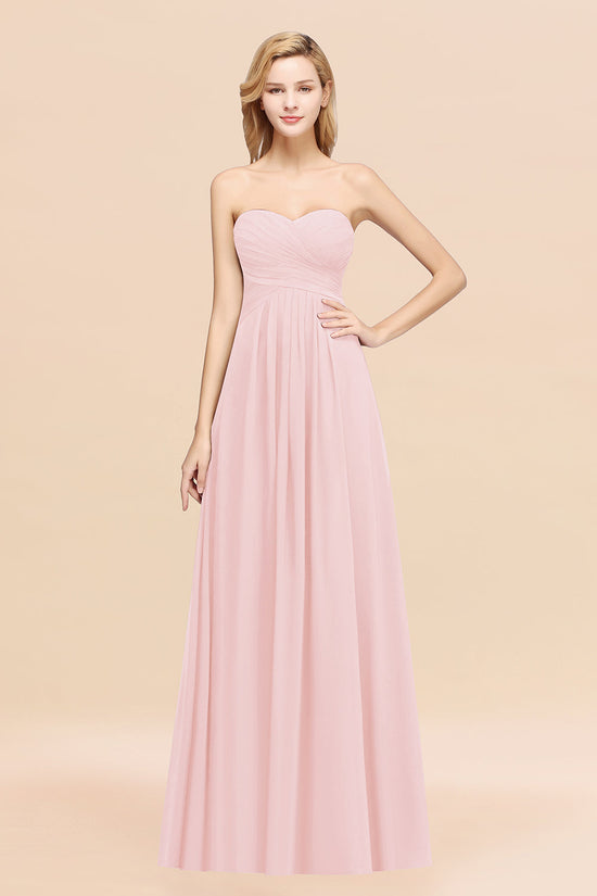Chiffon Straps Ruffled Bridesmaid Dress Gentle beautiful and generous main image 0