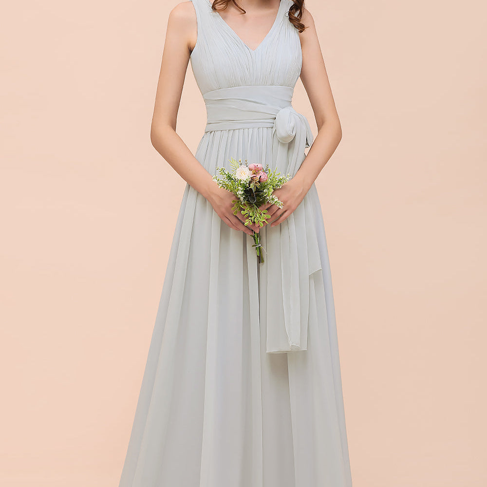 Long A-Line Chiffon Wedding Guest Dress Infinity Bridesmaid Dress Long A-Line Chiffon Wedding Guest Dress Infinity Bridesmaid Dress