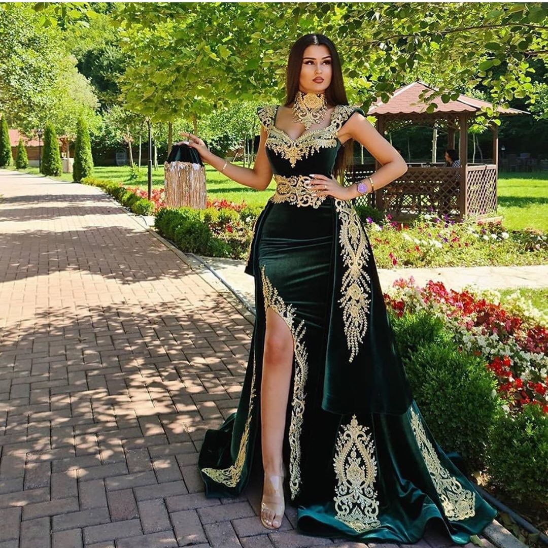 Dark Green Sequin Golden Crystal Prom Dresses 2024 For Black Girls Luxury  Plus Size Sweep Train Mermiad Evening Party Gowns From 133,79 € | DHgate