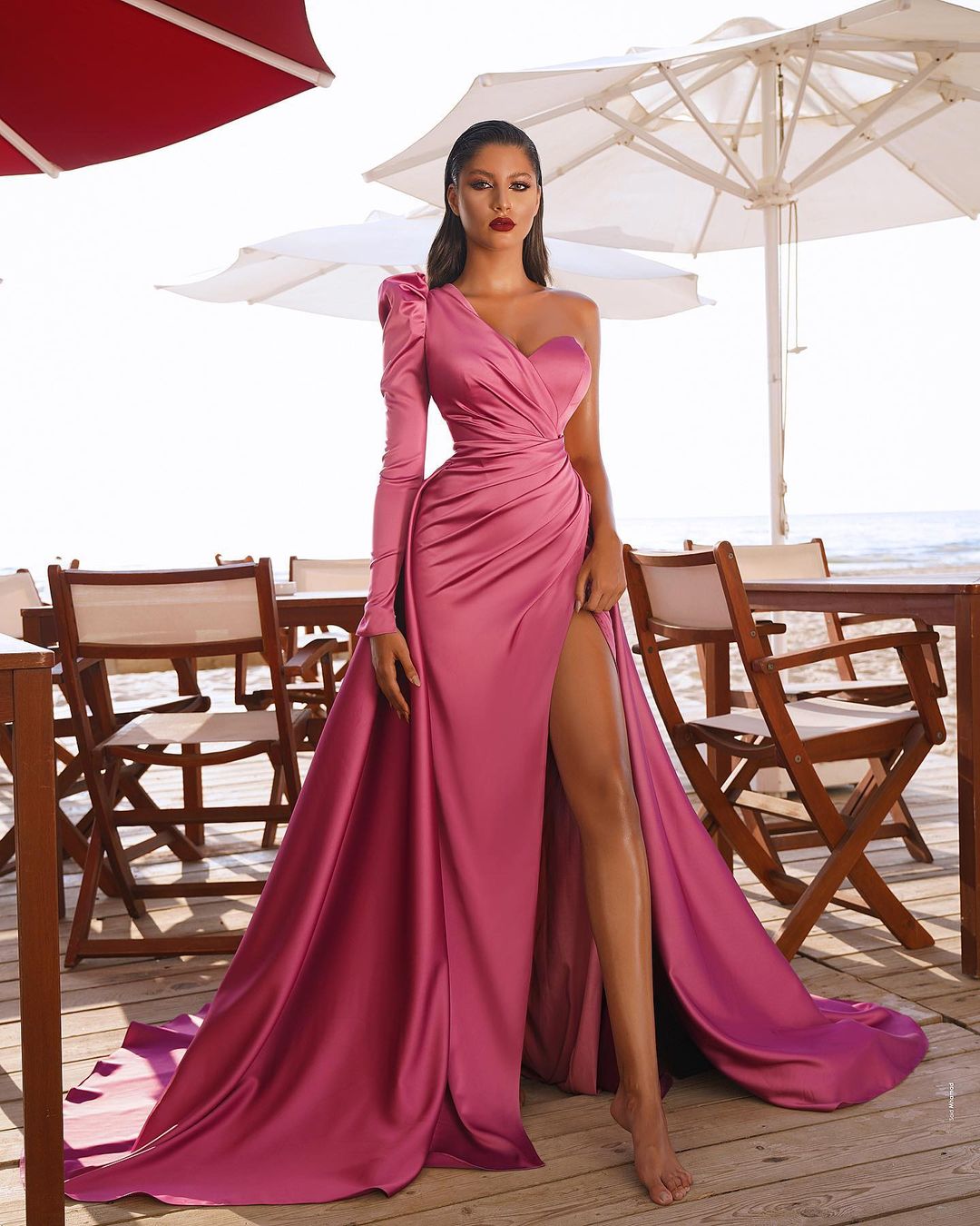 Unique Contemporary Gown dress - Pink | | Chiro's By Jigyasa