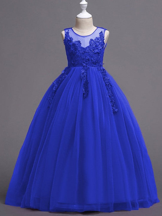 Ball Gown Tulle Princess Dress Long Prom Dress Evening Dress Birthday Dress