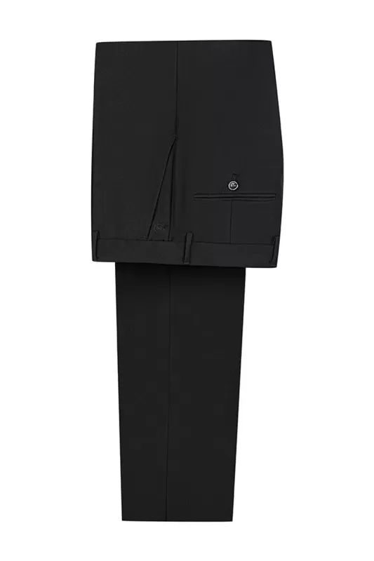 
                  
                    Lou Classical Black Shawl Lapel Three Pieces Jacquard Prom Suits
                  
                