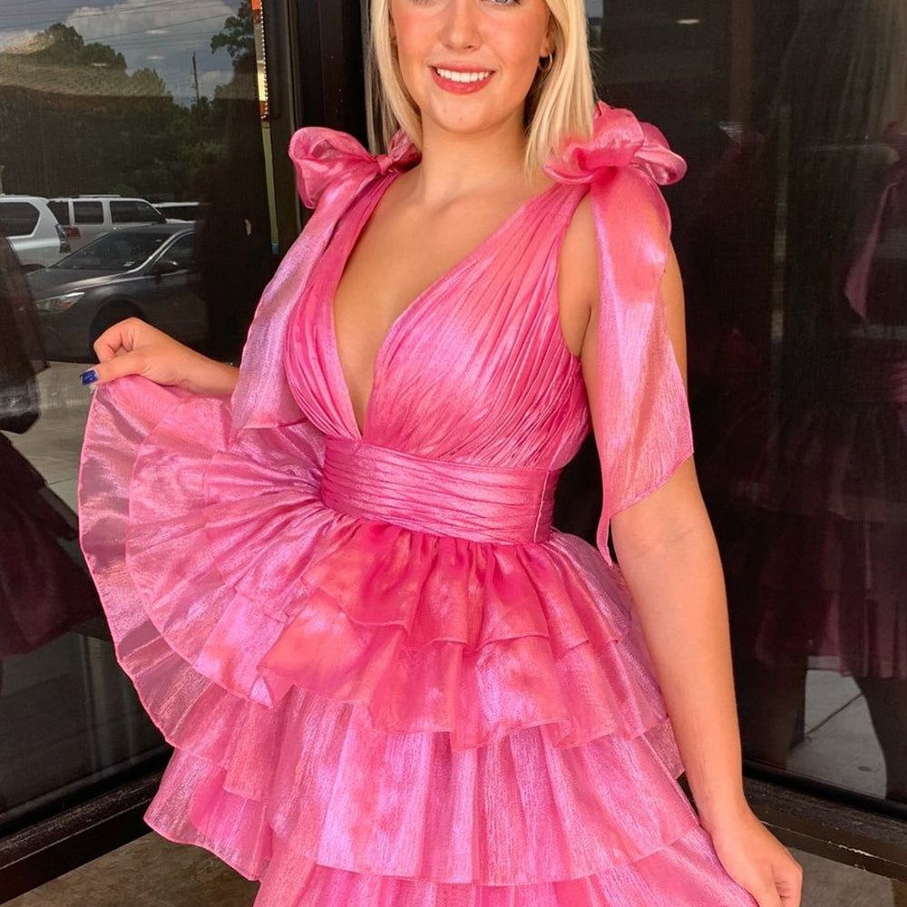 
                  
                    Royal Blue A Line Short Homecoming Dress With Ruffles
                  
                