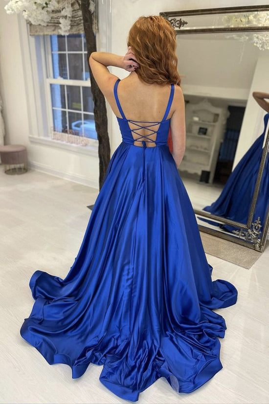 Royal Blue Ball Gown Quinceanera Dress V Neck Sleeveless Beaded Tulle  Charming Prom Dresses Simple Design Fashion Evening Gowns M33 From  Lilliantan, $170.27 | DHgate.Com