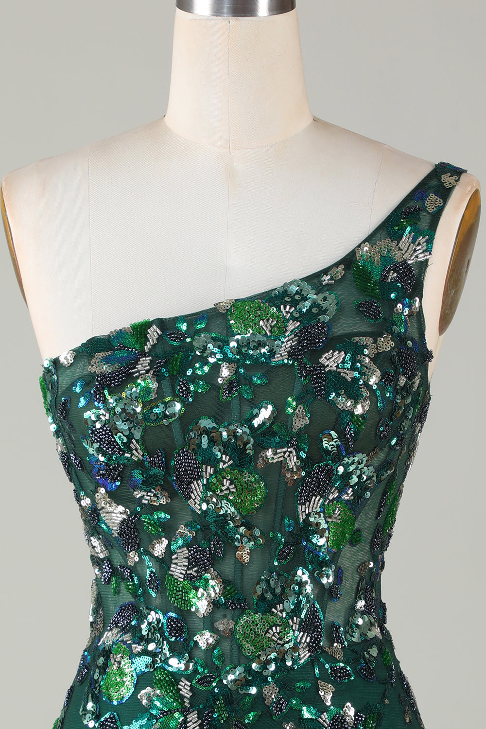 Sparkly Dark Green Tight Short Beaded Homecoming Dress with Feathers BIZTUNNEL Sparkly Dark Green Tight Short Beaded Homecoming Dress with Feathers BIZTUNNEL