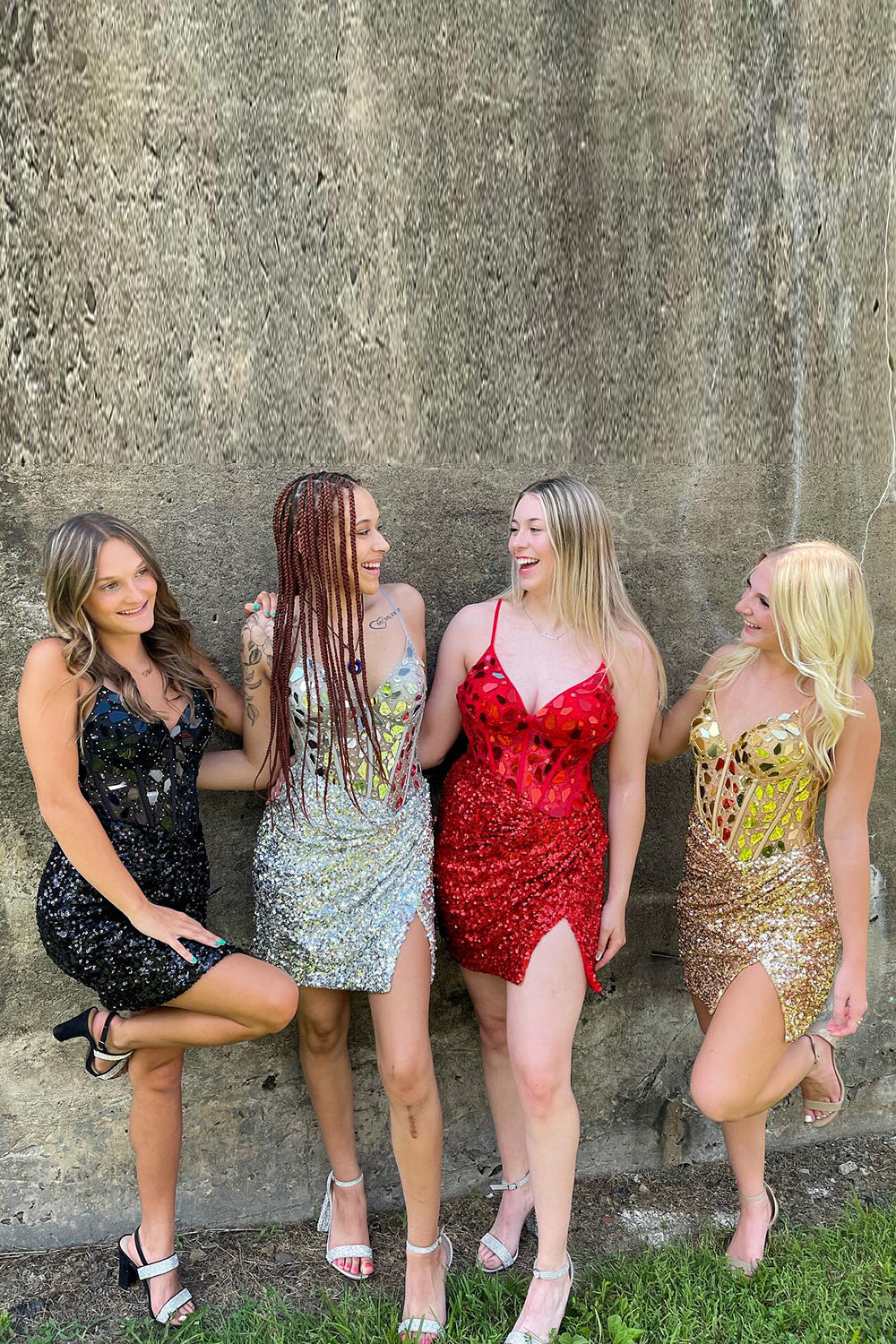red sparkly homecoming dress Sparkly Red Sequin Tight Short Mirror Homecoming Dress – BIZTUNNEL