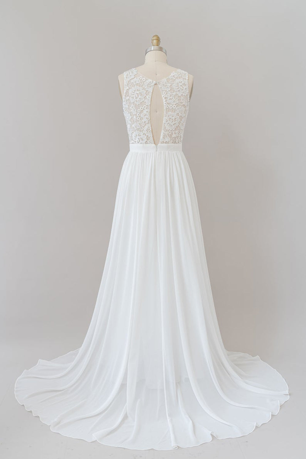 Carregar imagem no visualizador da galeria, Straps Lace A-line Boho Wedding Dress-BIZTUNNEL
