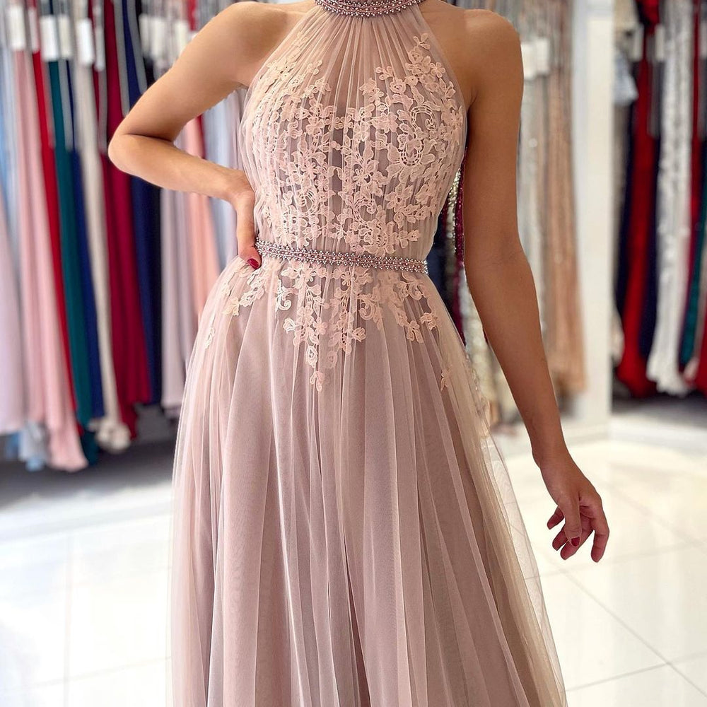 High Neck Tulle Dress A-line High-Neck Knee-Length Tulle Lace Wedding Dress Wedding High Neck Tulle Dress A-line High-Neck Knee-Length Tulle Lace Wedding Dress Wedding