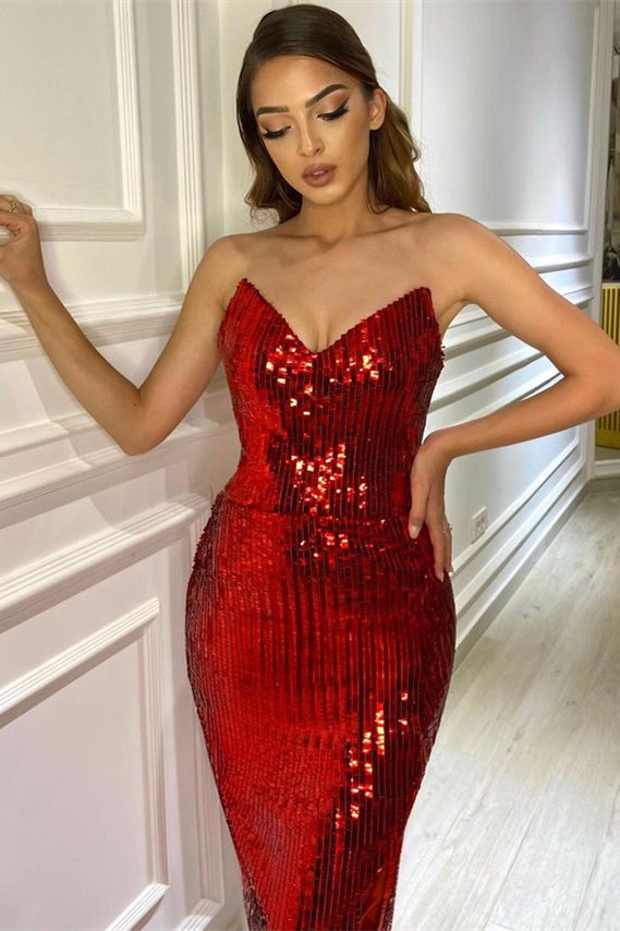 burgundy bodycon prom dress Mermaid Burgundy Prom Dress Party Dress with Corset Back PSK160 US16 / Burgundy